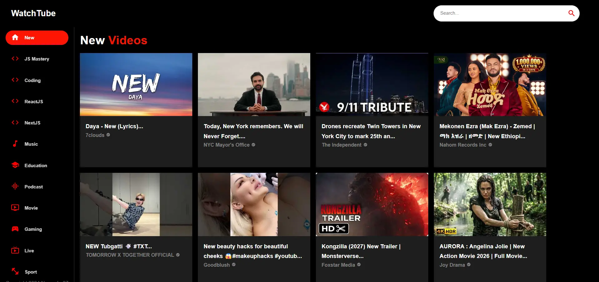 WatchTube (Ad-Free Modern Video Streaming)